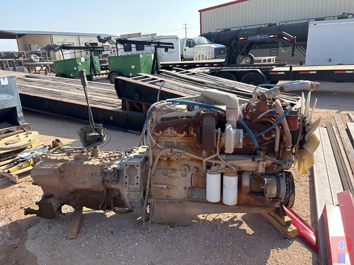 Used 1983 CUMMINS NTC300BC3 6-CYLINDER ENGINE W/ SPICER 5-SPEED MANUAL TRANSMISSION