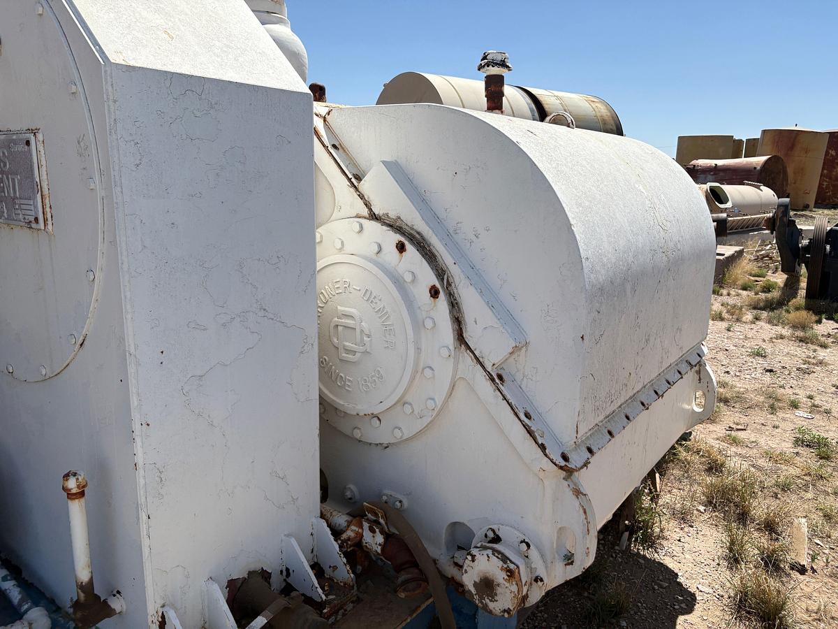 Used Gardner Denver pz9 triplex mud pump, mtd on 35’ x 12’ skid
