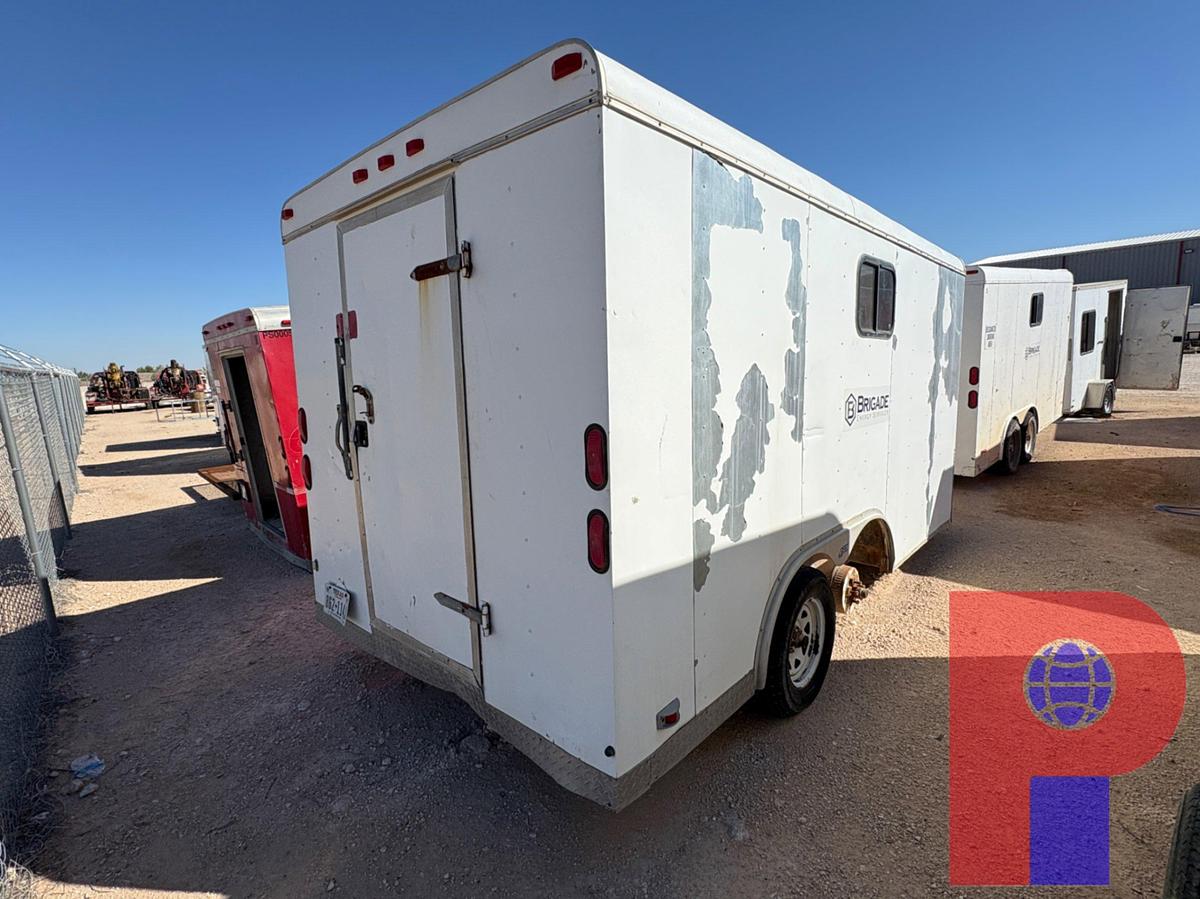 Used 2007 PACE AMERICAN 14’ X 7’ T/A BUMPER PULL DOGHOUSE TRAILER