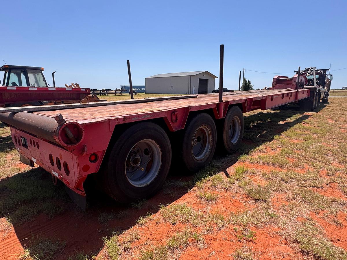 Used 2001 ATOKA 3 AXLE STIFF NECK OILFIELD LOWBOY TRAILER