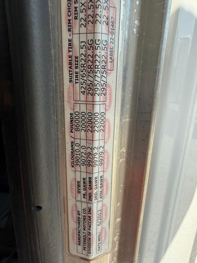 Used 2013 PETERBILT 367 TRI-DRIVE COILED TUBING SUPPORT WET KIT TRUCK