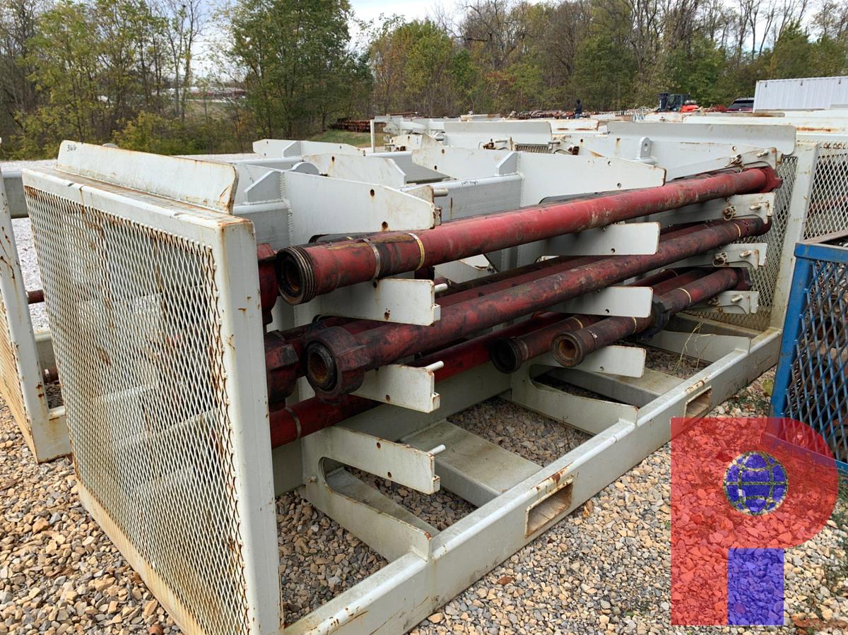 Used (25) (16) PUPS (9) 10’ JTS. OF 3” FIG 1502 15K WP FLOW IRON ON TRANSPORT RACK