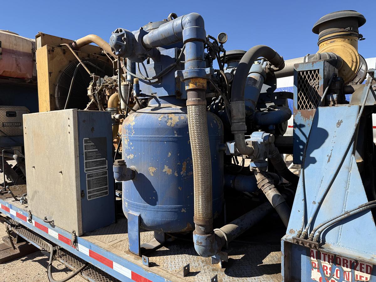 Used 2006 AIR FOAM UNIT P/B (3) CATERPILLAR ENGINES MTD ON PRECISION PUMP & COMPRESSOR T/A DROP DECK TRAILER