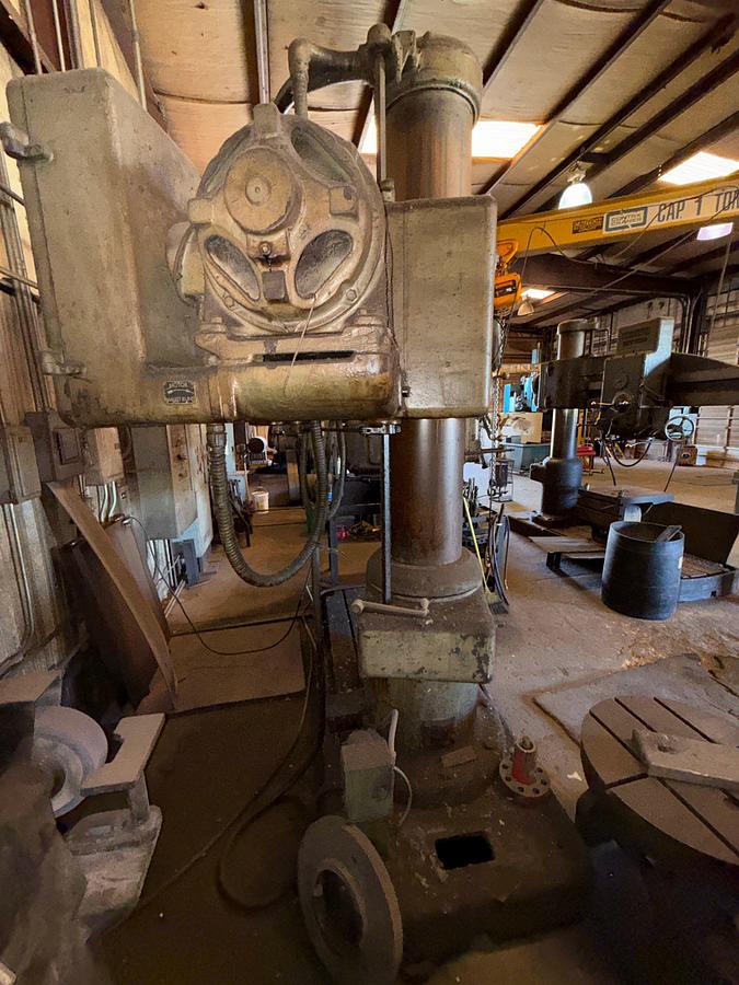 Used AMERICAN TOOL WORKS 4FT. 13” COL. RADIAL ARM DRILL PRESS