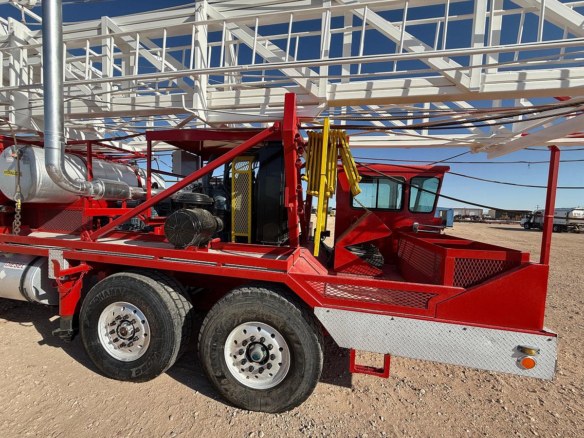 Used 2012 RIG WORKS MUSTANG 550 DD 104’-275K 5-AXLE WELL SERVICE RIG