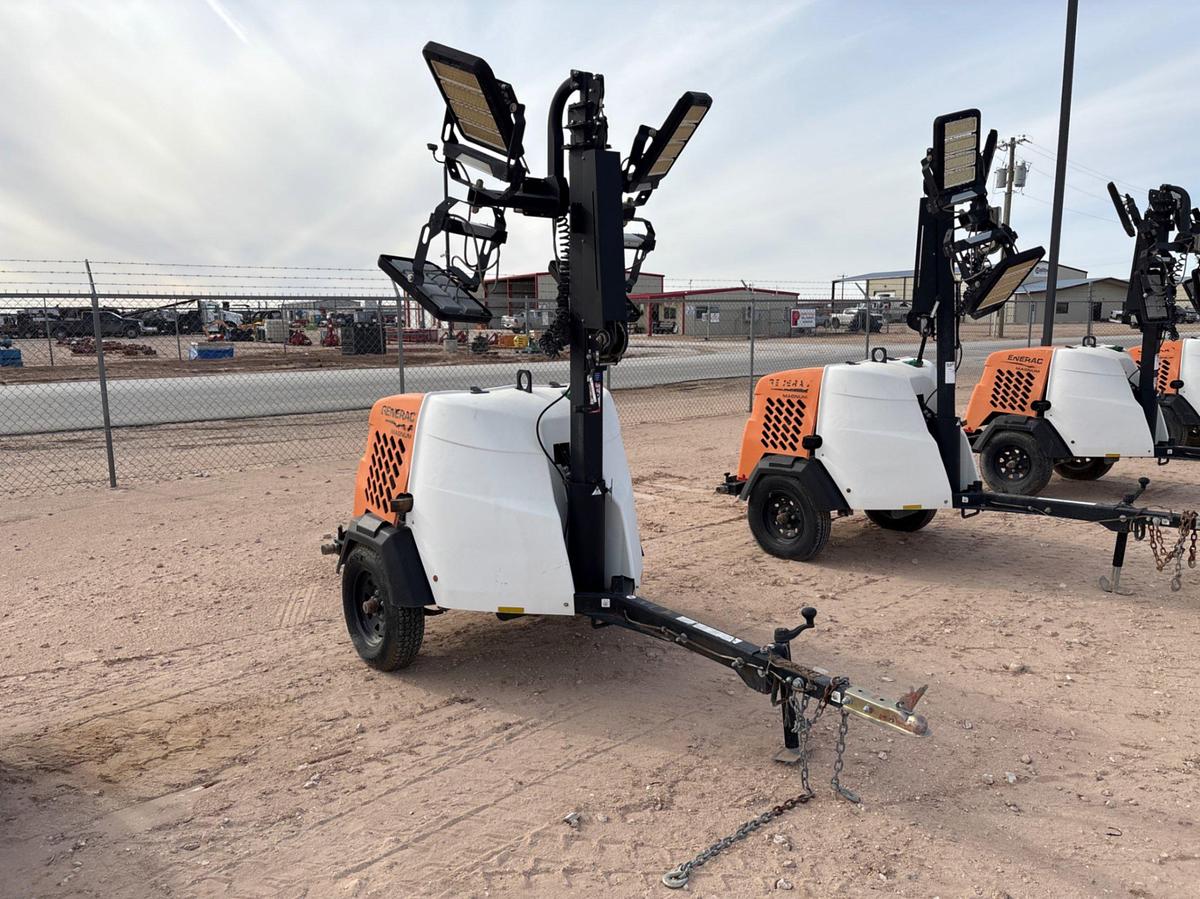 Used 2018 GENERAC MLT6MSD 6KW S/A BUMPER PULL LED LIGHT TOWER