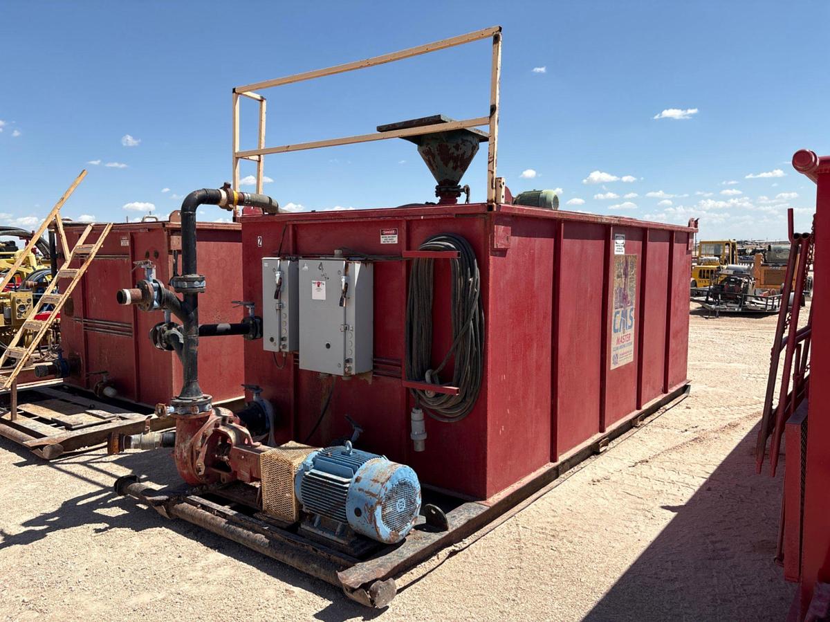 Used 16’ x 92” x 6’ open top mixing tank
