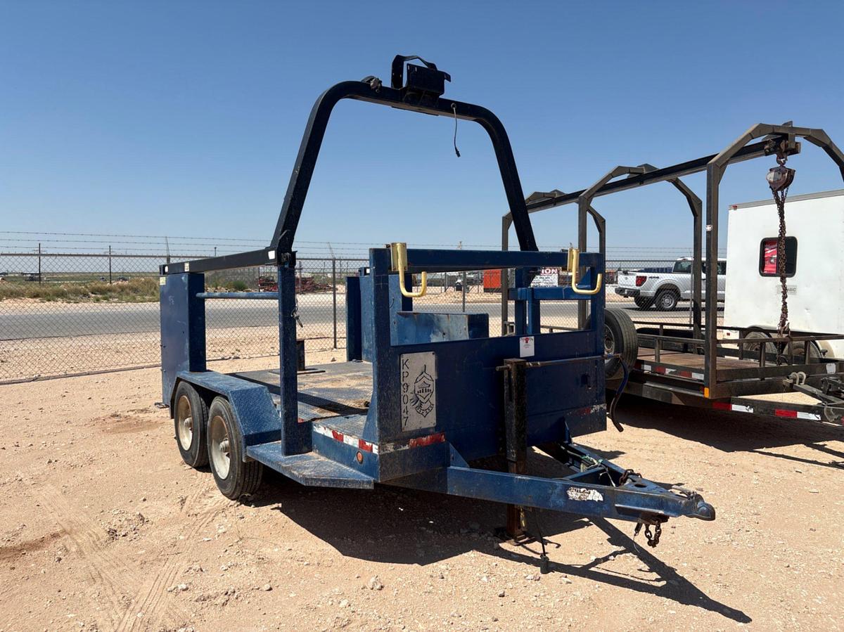 Used SHOPBUILT 12’ x 6’ t/a bumper pull BOP trailer