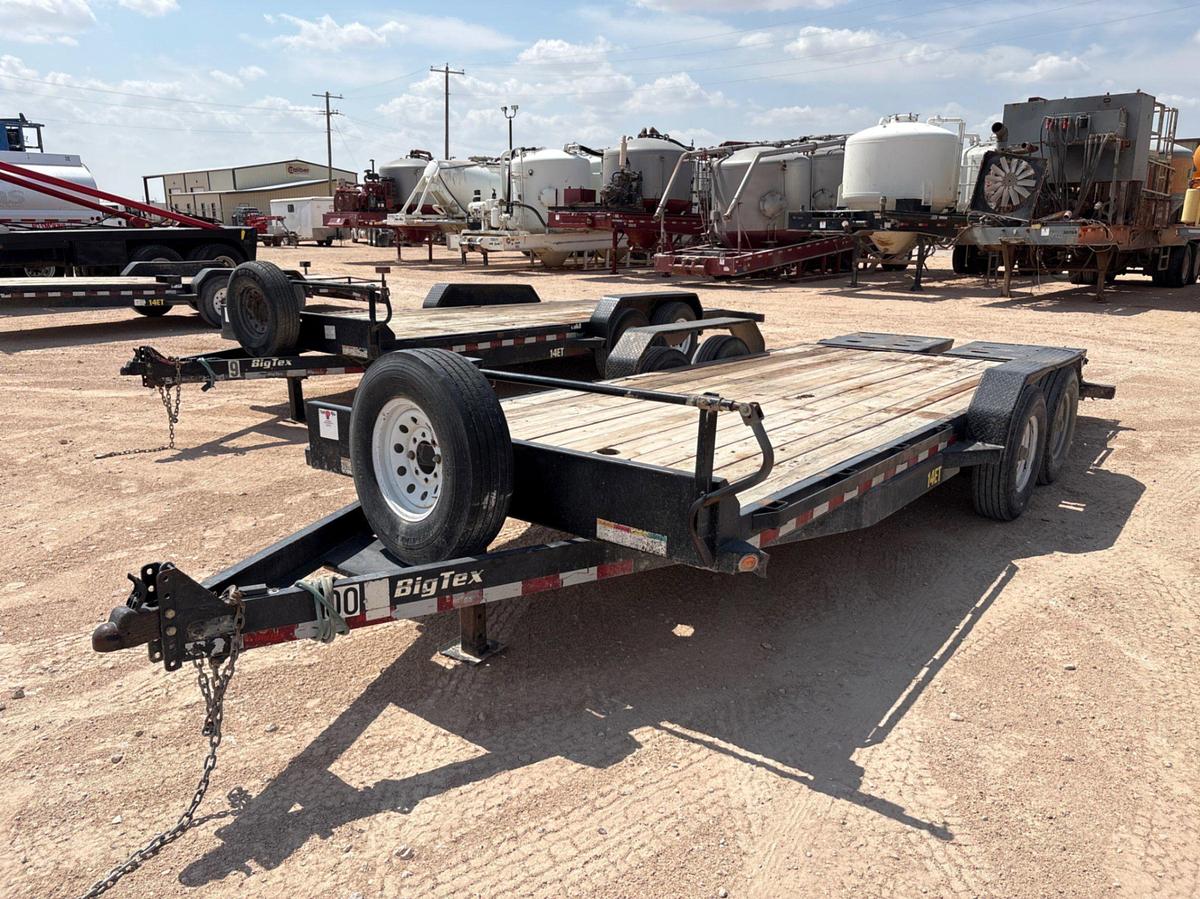 Used 2019 BIG TEX 20’6” X 7’ T/A BUMPER PULL CAR HAULER TRAILER