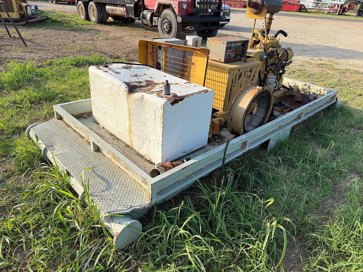 Used KOHLER 55-KW GENERATOR P/B JOHN DEERE 4039TF DIESEL ENGINE, (INOPERABLE)