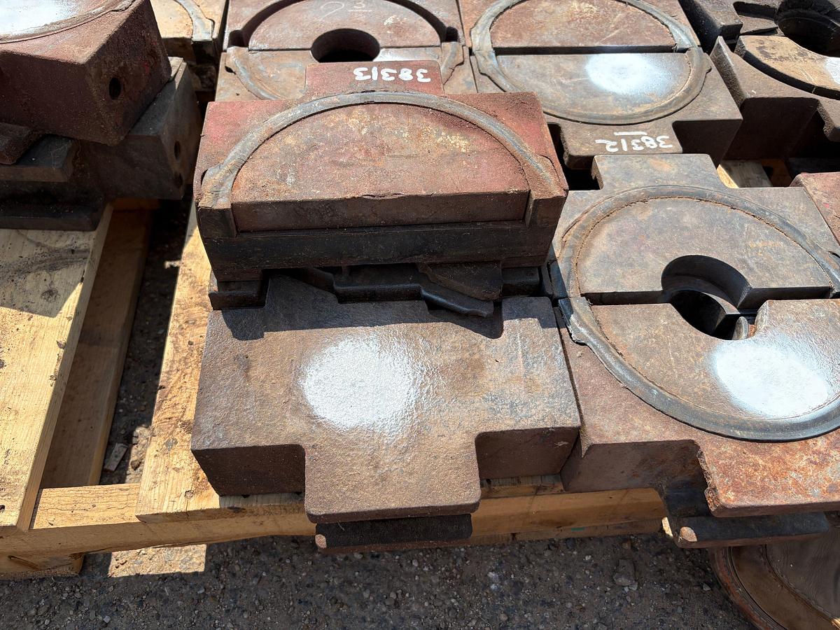 Used Set of (3) 9-1/2”W blind bop rams