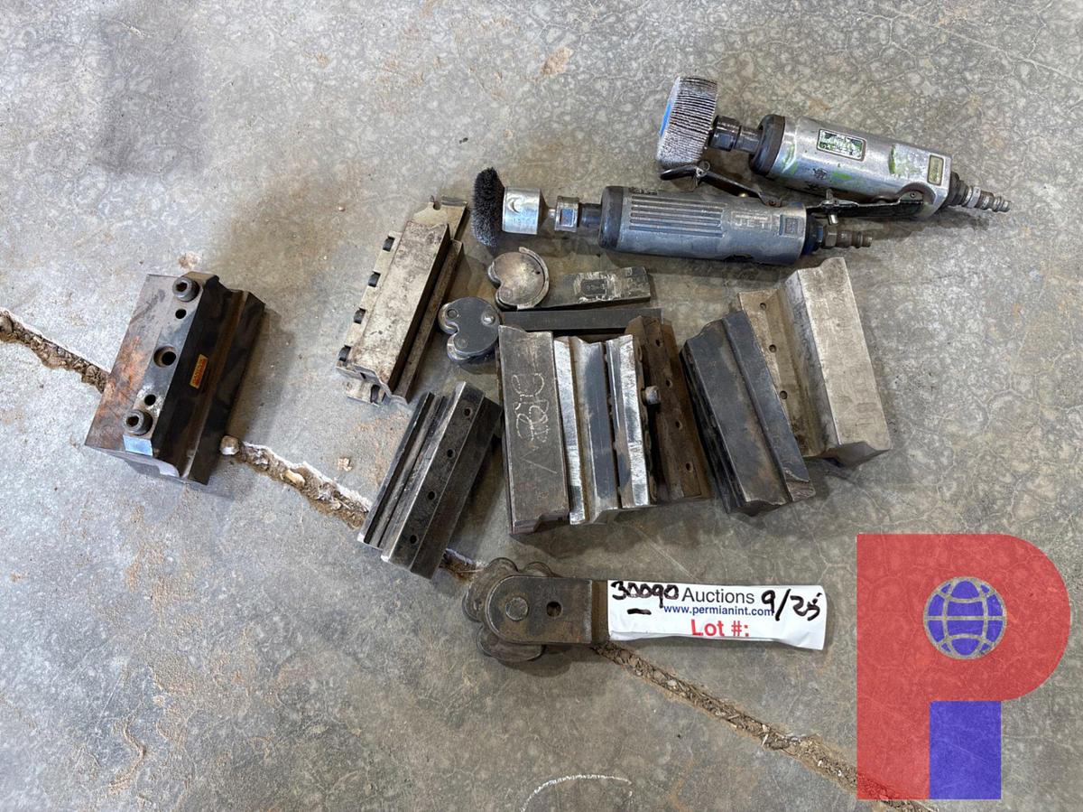 Used (8) LATHE TURRET HOLDERS W/ PNEUMATIC TOOLS