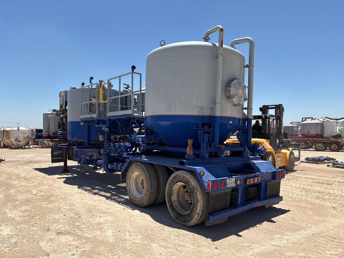 Used Serva t/a cement batch mixing trailer