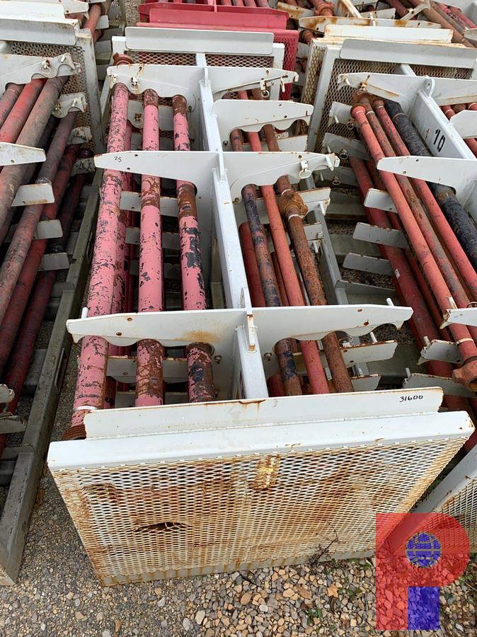 Used (25) 10’ JTS. OF 2”-3” FIG 1502 15K WP FLOW IRON ON TRANSPORT RACK