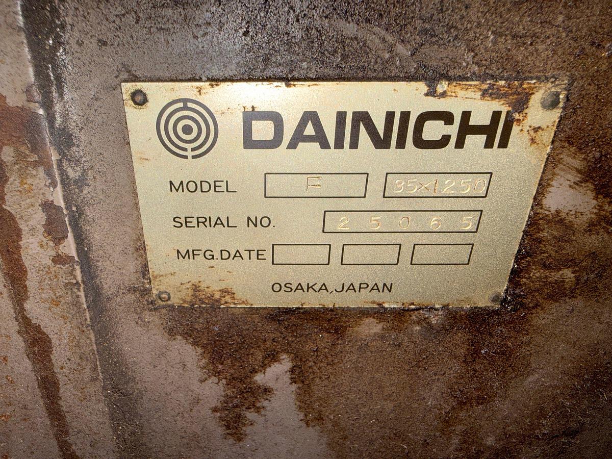 Used DAINICHI MODEL F 35x1250 HORIZONTAL CNC LATHE