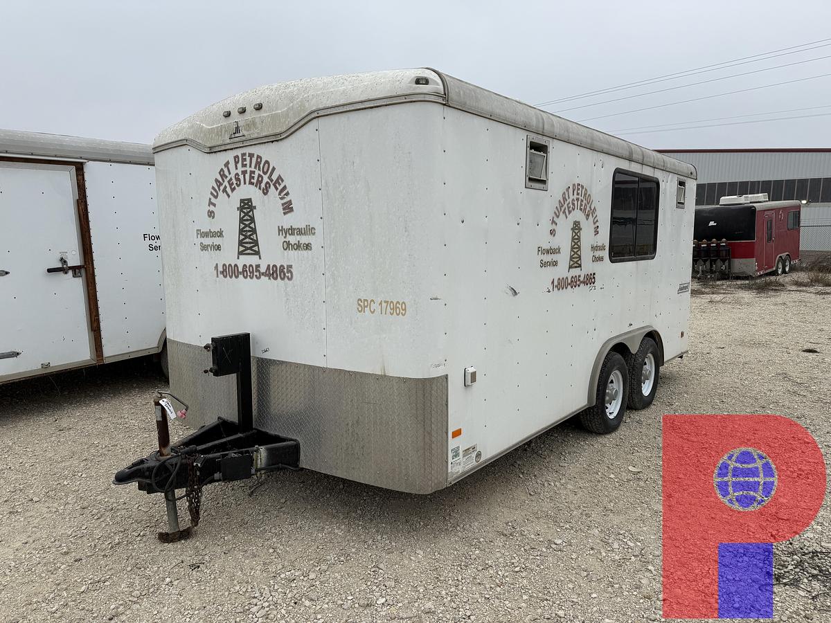 Used 2015 HAULMARK 16’ T/A BUMPER PULL COMMAND CENTER CARGO TRAILER