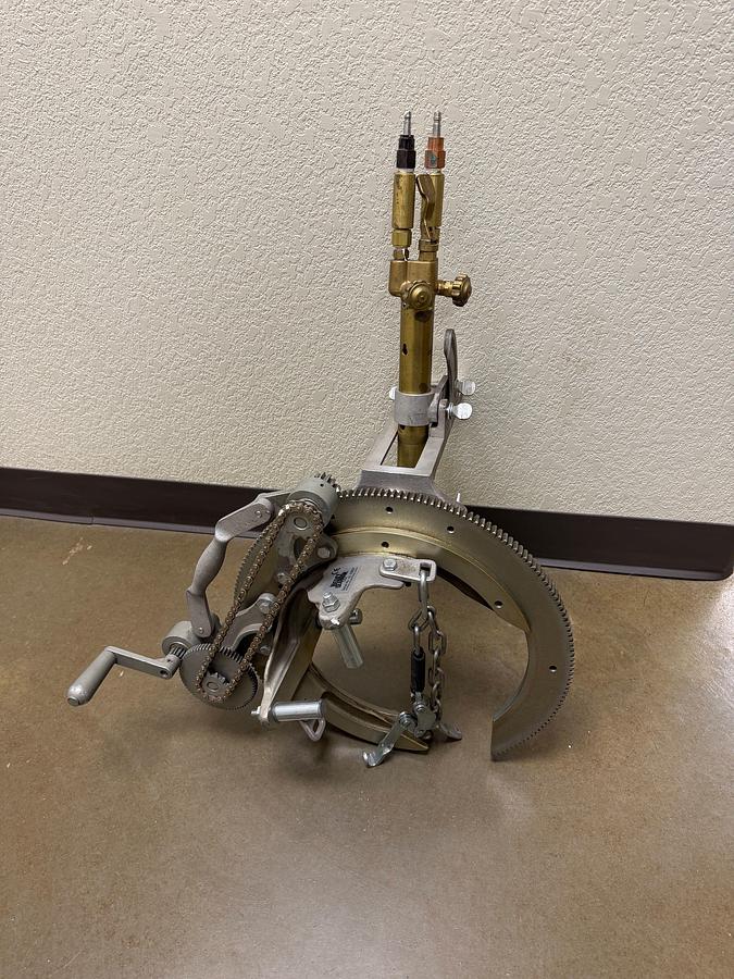 Used Mathey Dearman 3in to 8in Salddle Machine w/ Victor Torch