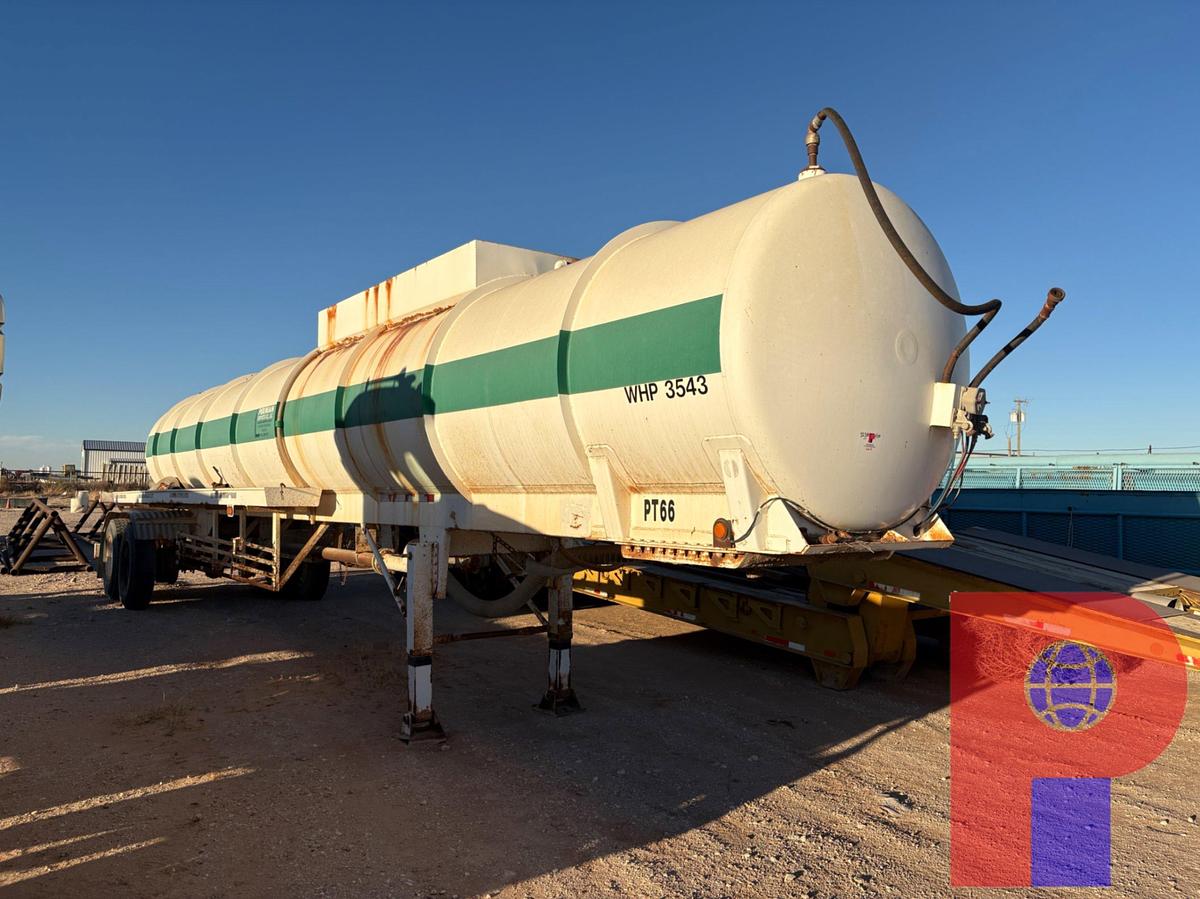 Used 2007 JACK COUNTY TANK MFG 5,460 GALLON 2-COMP. T/A FLUID TRANSPORT TRAILER