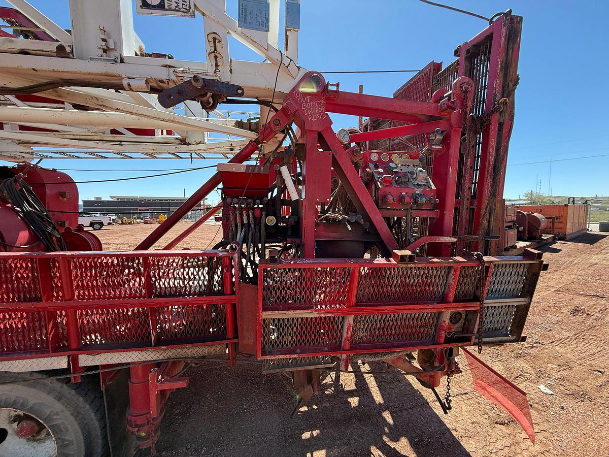Used 1984 CRANE CARRIER W5384A DD 108’-267K 5-AXLE WELL SERVICE WORKOVER RIG