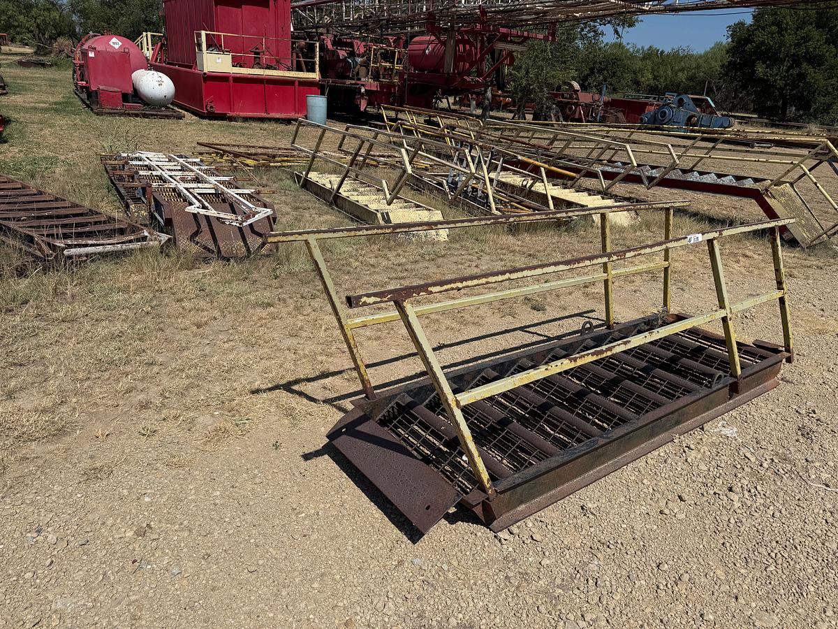 Used LOT W/ (12) 10’H TO 20’H STEEL RIG LADDERS