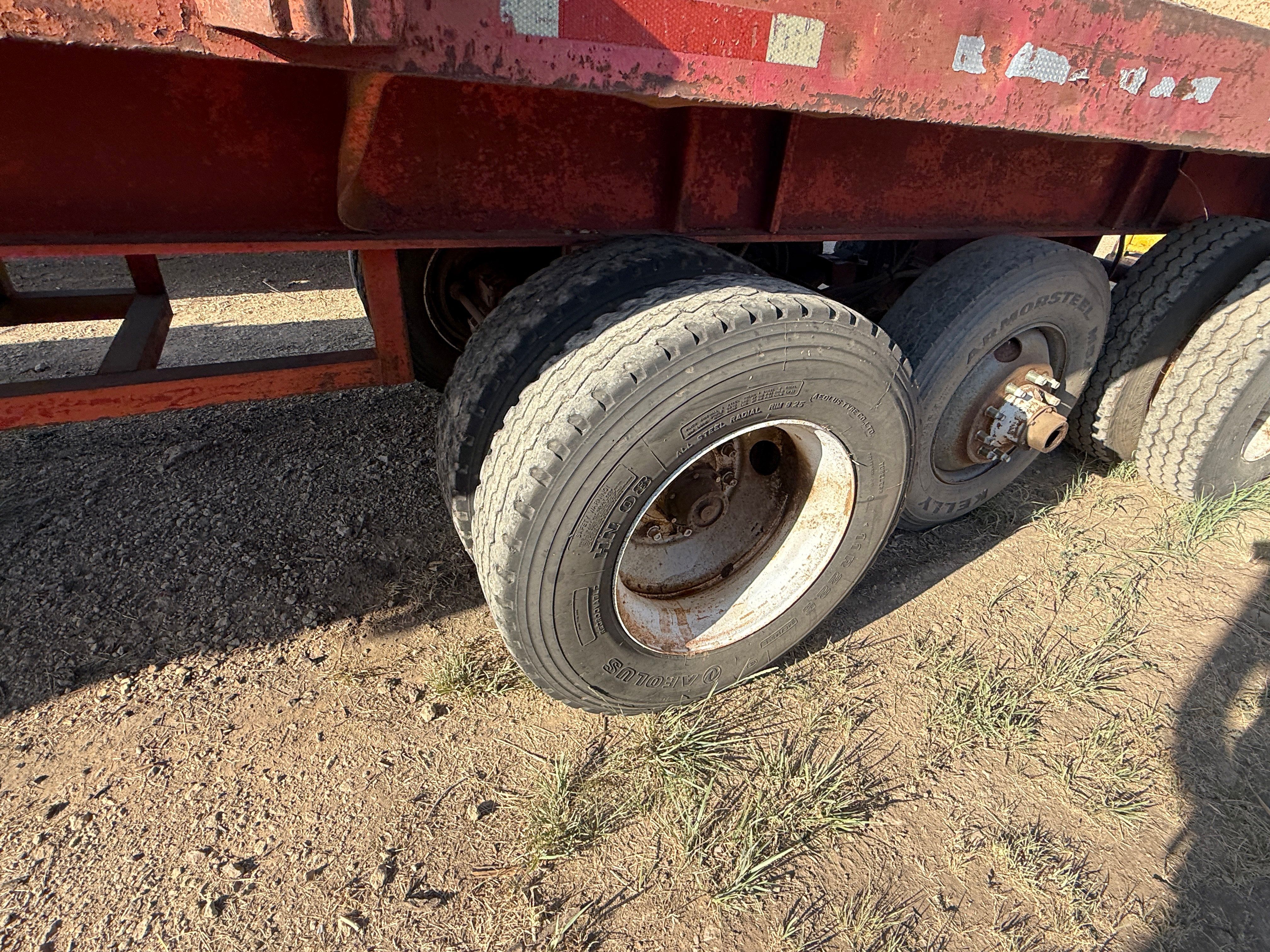 Used 1981 SHOPMADE 36’ X 96” TRI-AXLE OILFIELD FLOAT