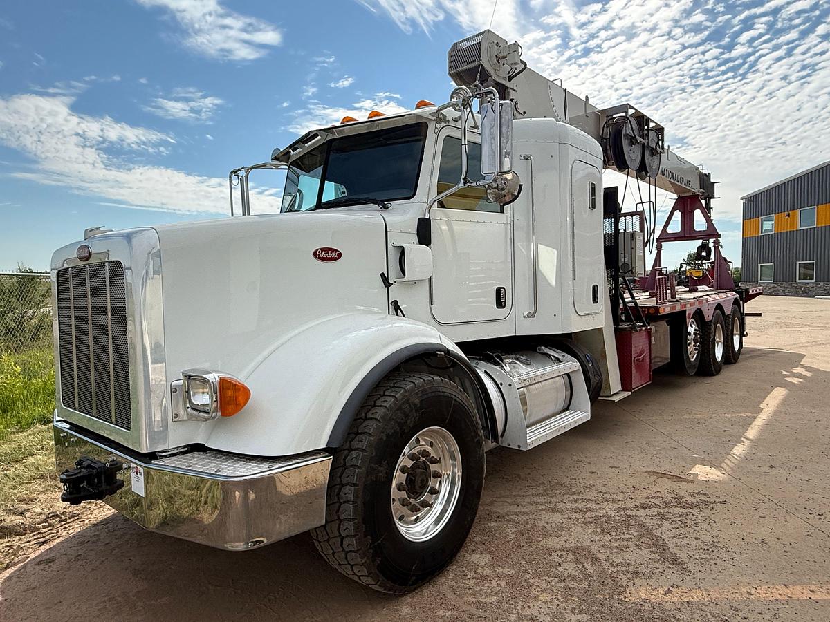 Used 2015 PETERBILT NATIONAL CRANE 800D 23-TON BOOM TRUCK CRANE