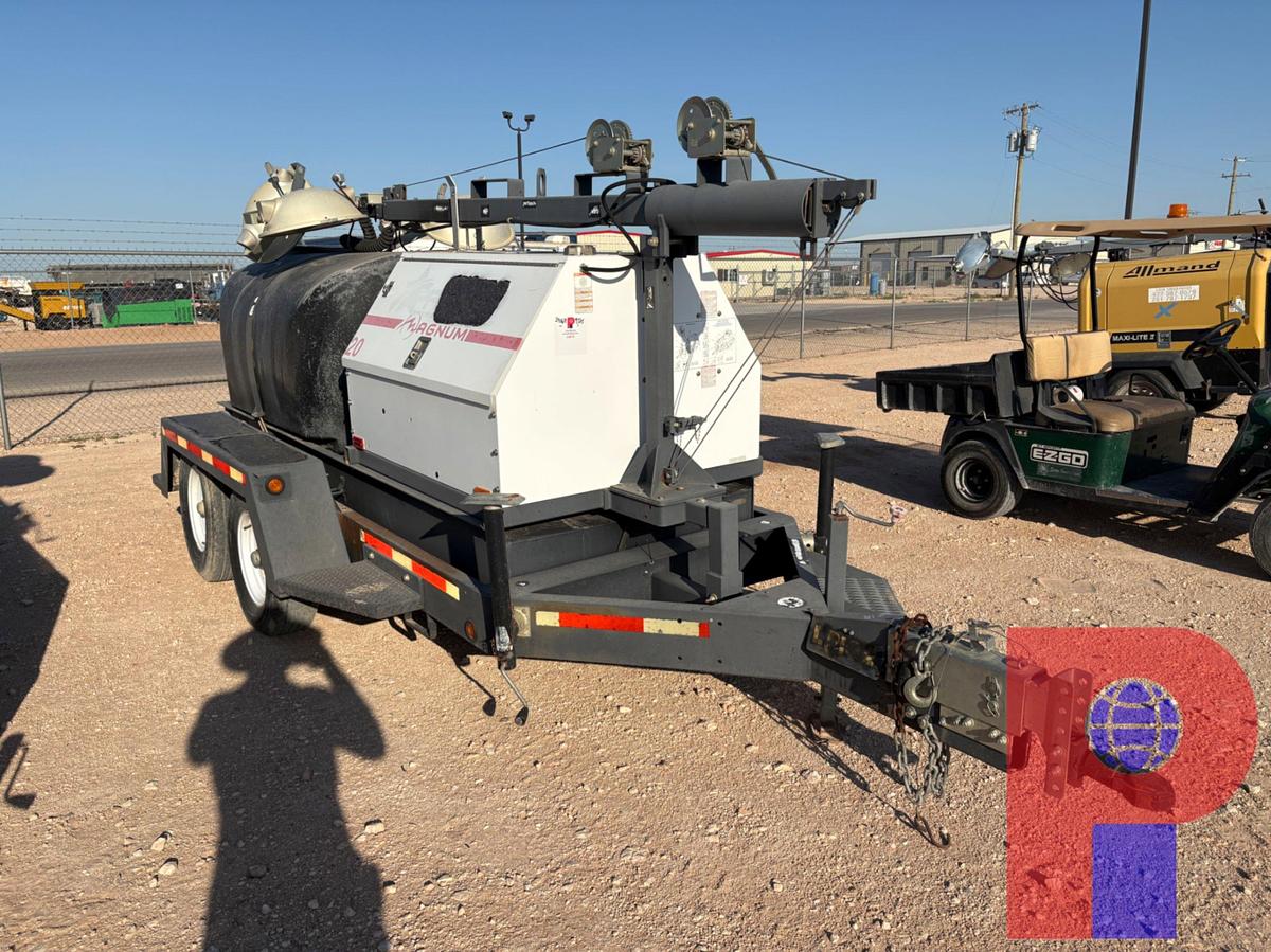 Used 2012 MAGNUM TRAILERS MTT20 20KW T/A BUMPER PULL LIGHT TOWER TRAILER