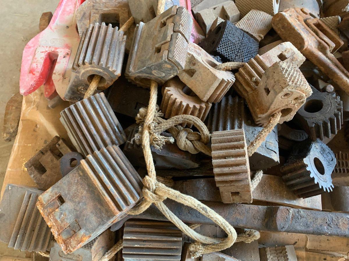 Used Pallet of Power Tongs Parts and Components