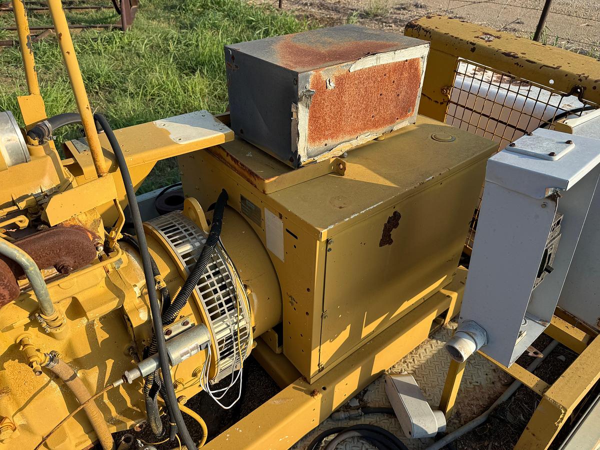 Used KOHLER 55-KW GENERATOR P/B JOHN DEERE 4039TF DIESEL ENGINE, (INOPERABLE)