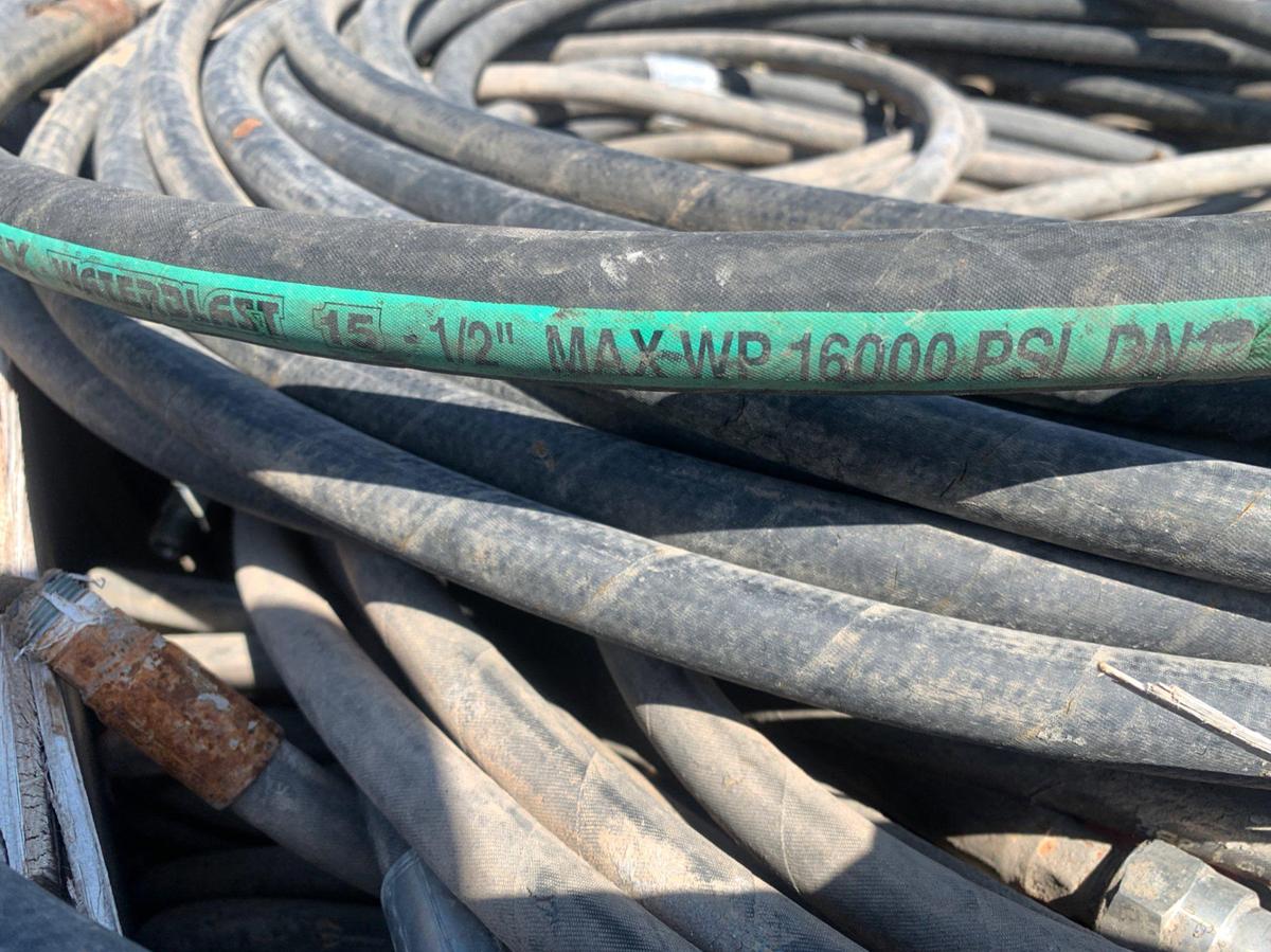 Used (2) Crates of 1/2 Hydraulic Hoses