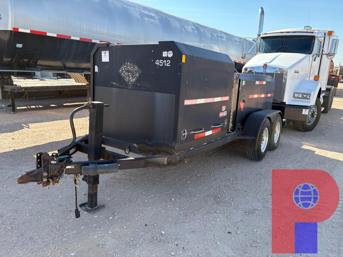 Used 2014 VALLEY INDUSTRIES 750 GALLON T/A BUMPER PULL FUEL TRAILER