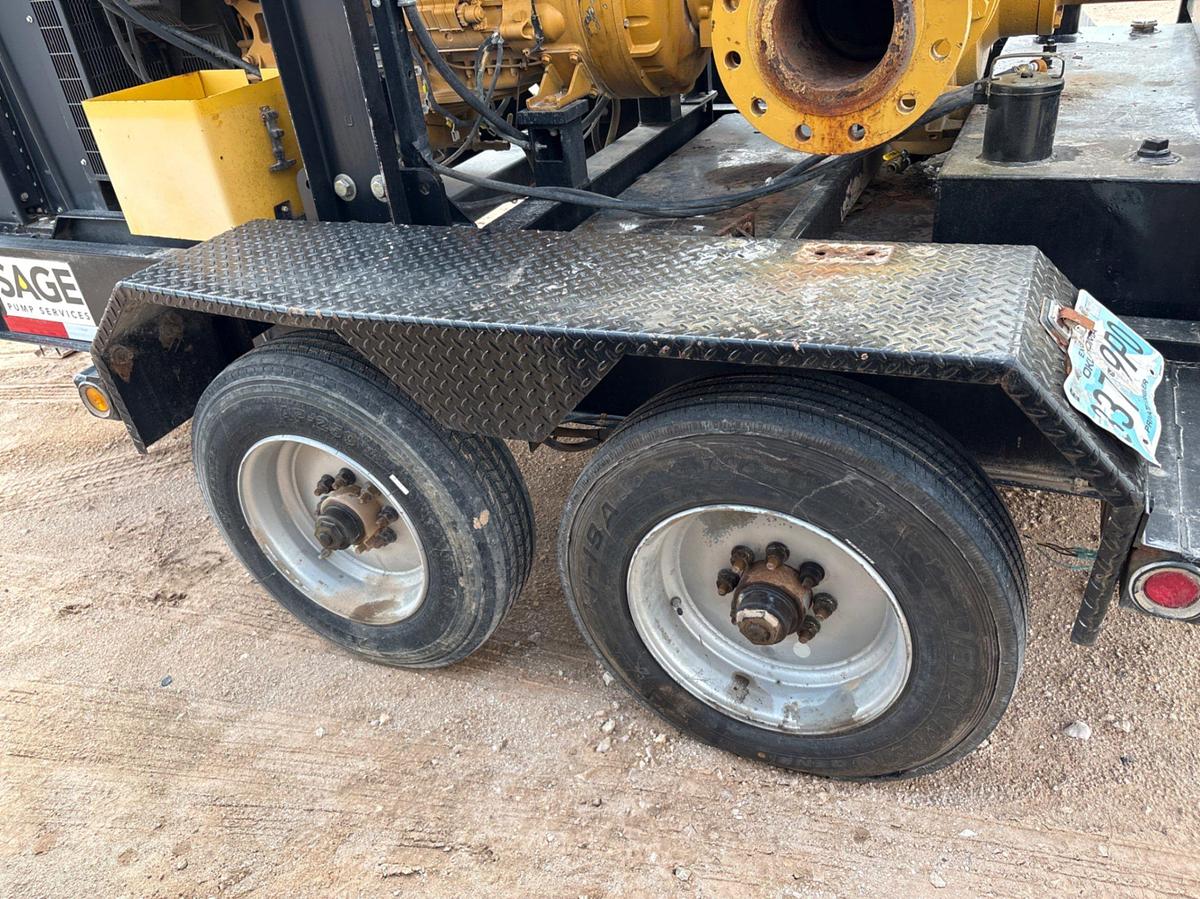 Used Cornell D6875-2 6x8 water transfer pump mtd on t/a bumper pull trailer