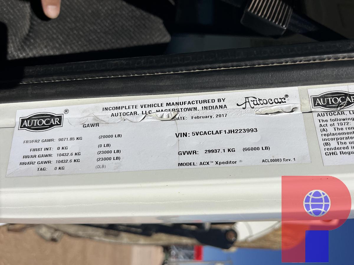 Used 2018 AUTOCAR XPEDITOR T/A 29YD CAB OVER TRASH TRUCK