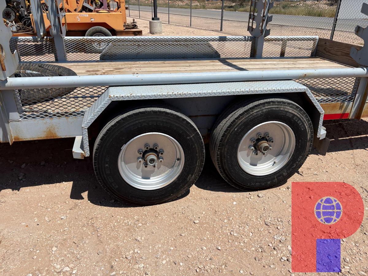 Used 2022 TSI FLOW PRODUCTS 20’ X 7’ T/A GOOSENECK MONORAIL TRAILER