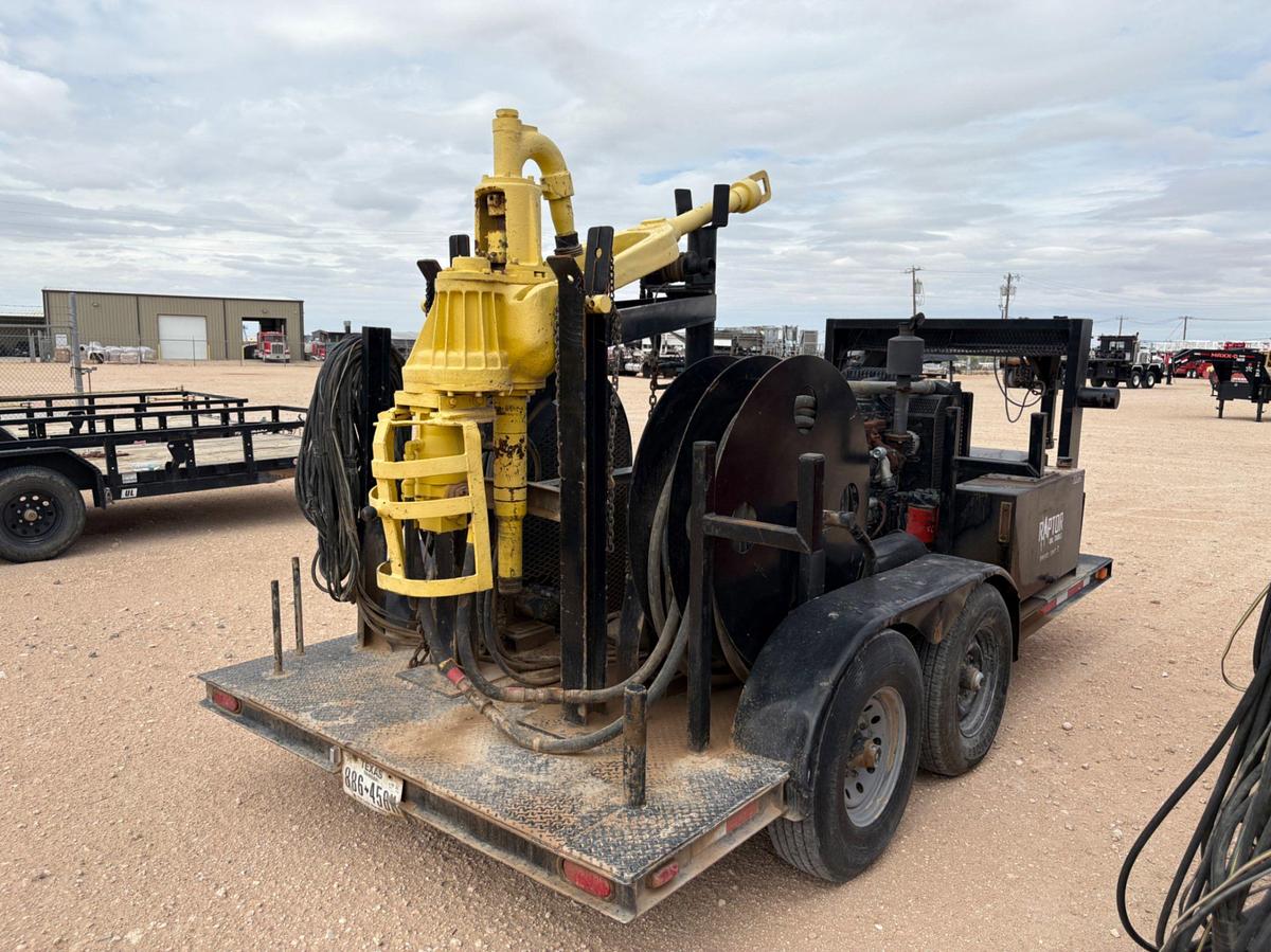Used Bowen 2.5 85-ton power swivel unit mtd on t/a 2024 gooseneck trailer