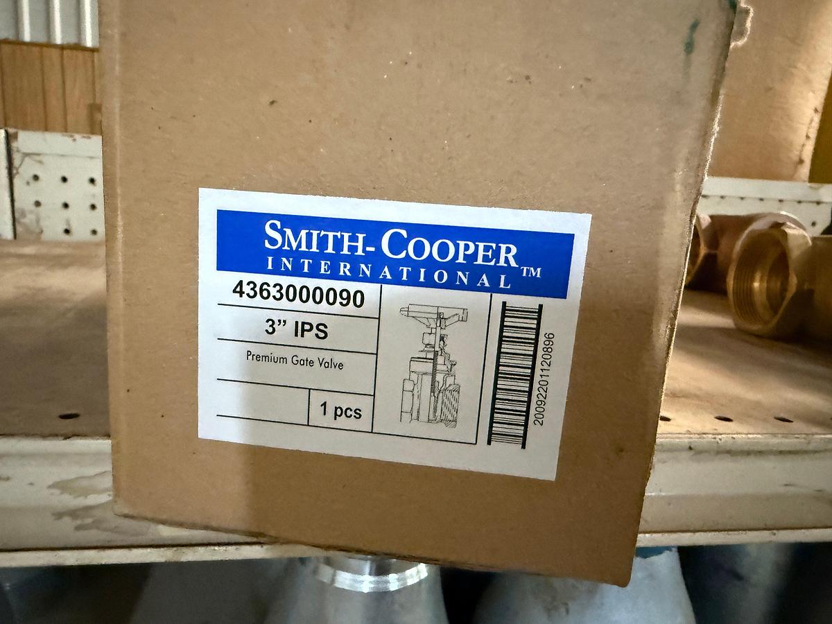 Used SECTION OF (150+) HEAVY WALL 1/2” THRU 6” PIPE SWAGES, & (7) BRASS GATE VALVES & CHECK VALVES