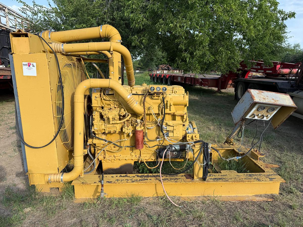 Used CATERPILLAR C15 W/ CHARGE AIR COOLER / RADIATOR, SKIDDED