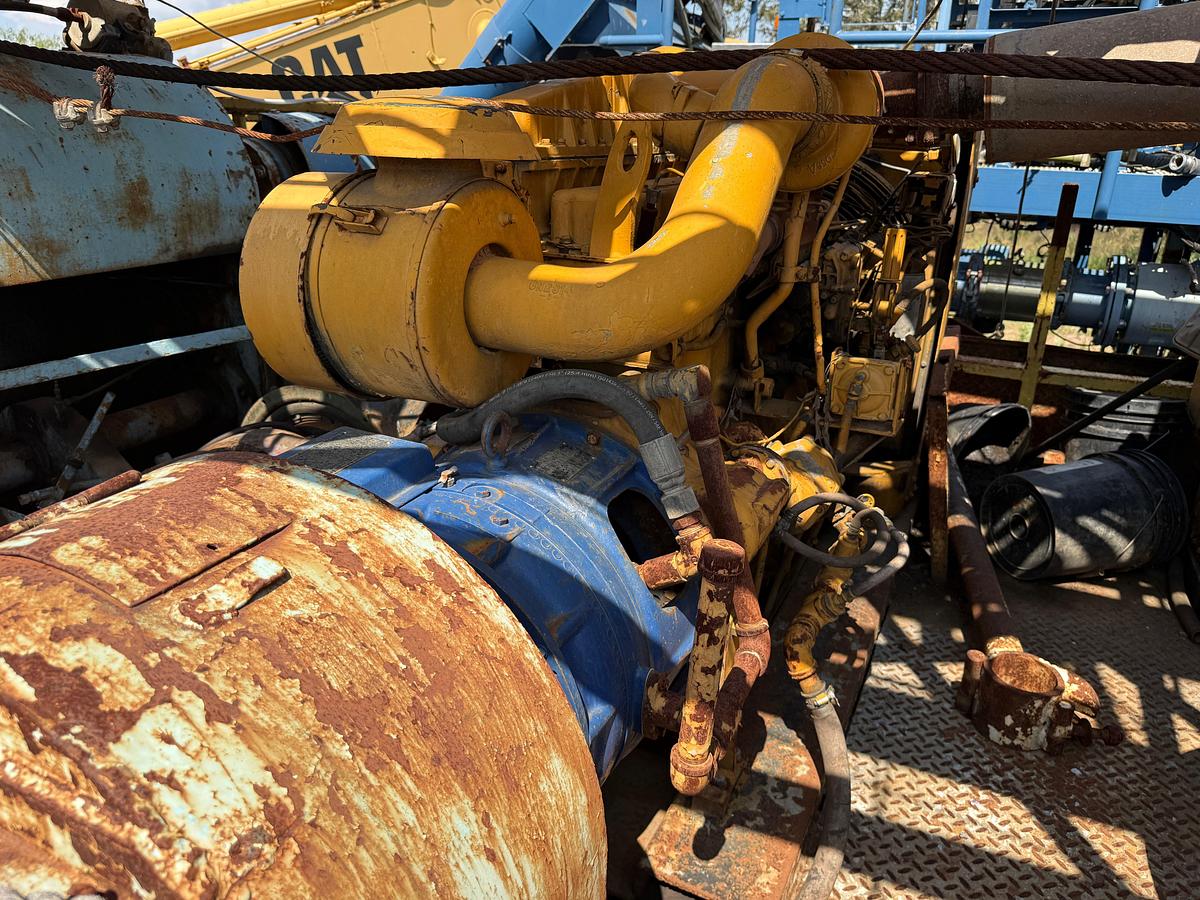 Used SPENCER-HARRIS MODEL 7000 TRAILER MTD DRILLING RIG & 14'L X 8'T X 16'W SUBSTRUCTURE W/ RAMP