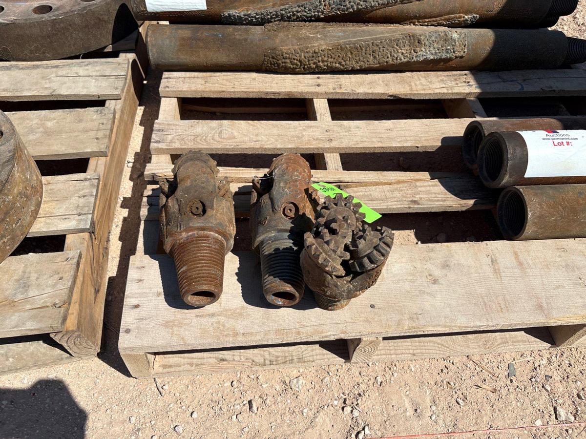 Used (3) 4-1/4”od & 4-1/2”od tricone drill bits