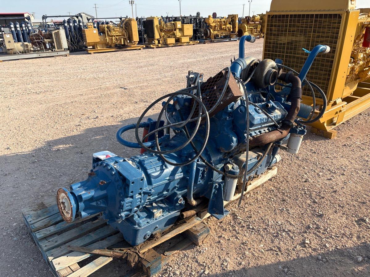 Used Detroit diesel 8v71 engine w/ CLBT-754 automatic transmission
