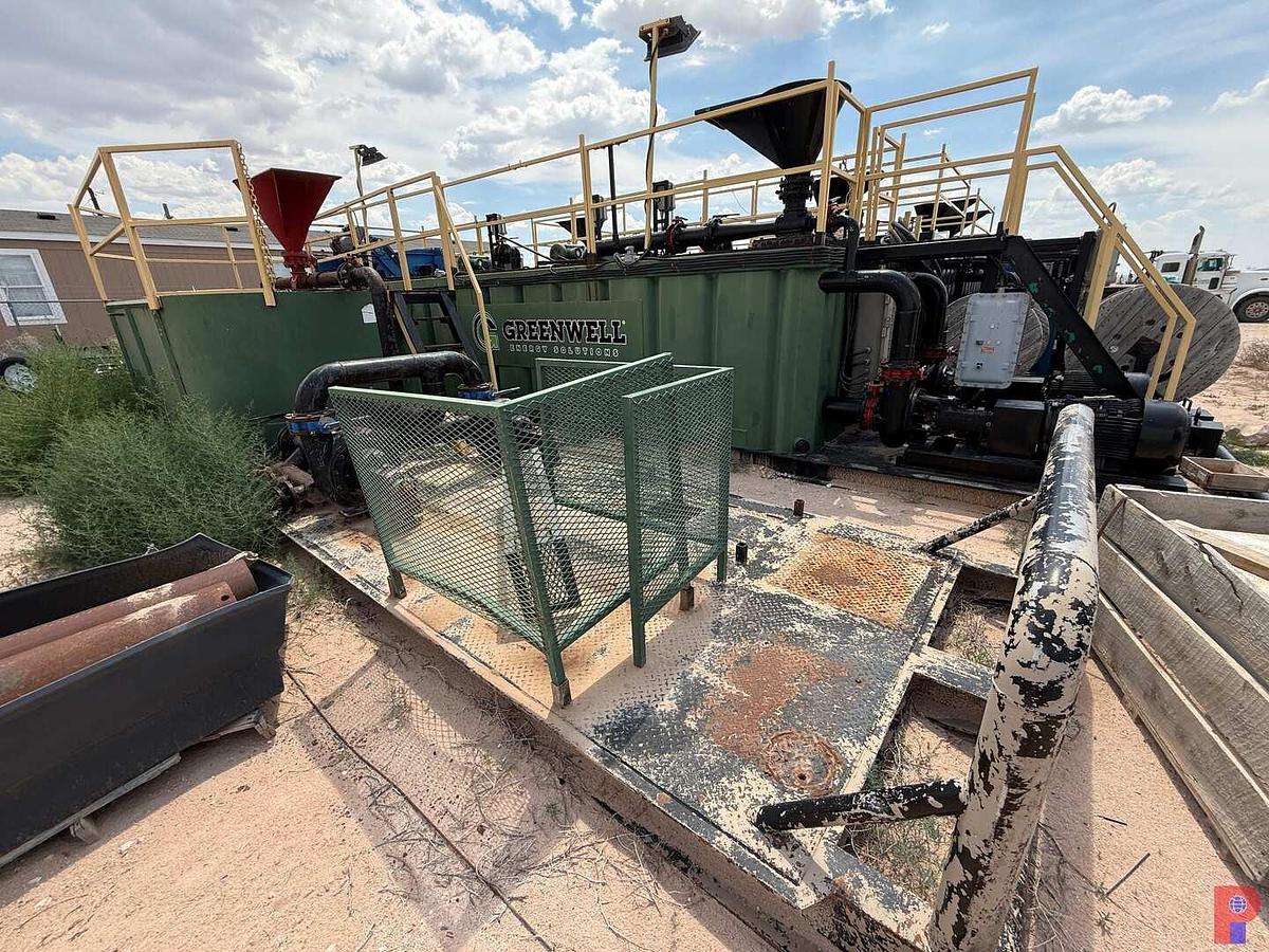 Used 17’L X 7.5’W X 5’H  SGL. COMPARTMENT 90 BBL MIXING TANK