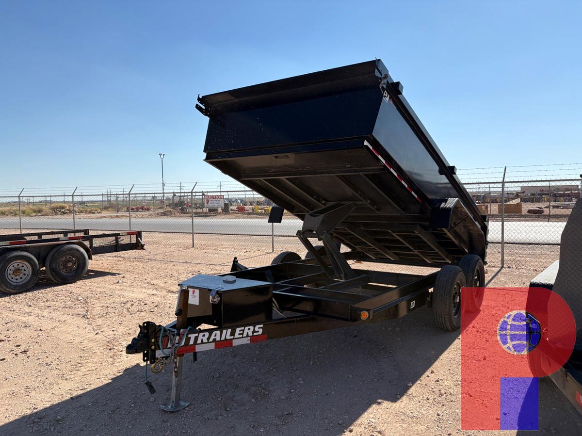 Used 2025 PJ TRAILERS 14’ X 7’ T/A BUMPER PULL DUMP TRAILER