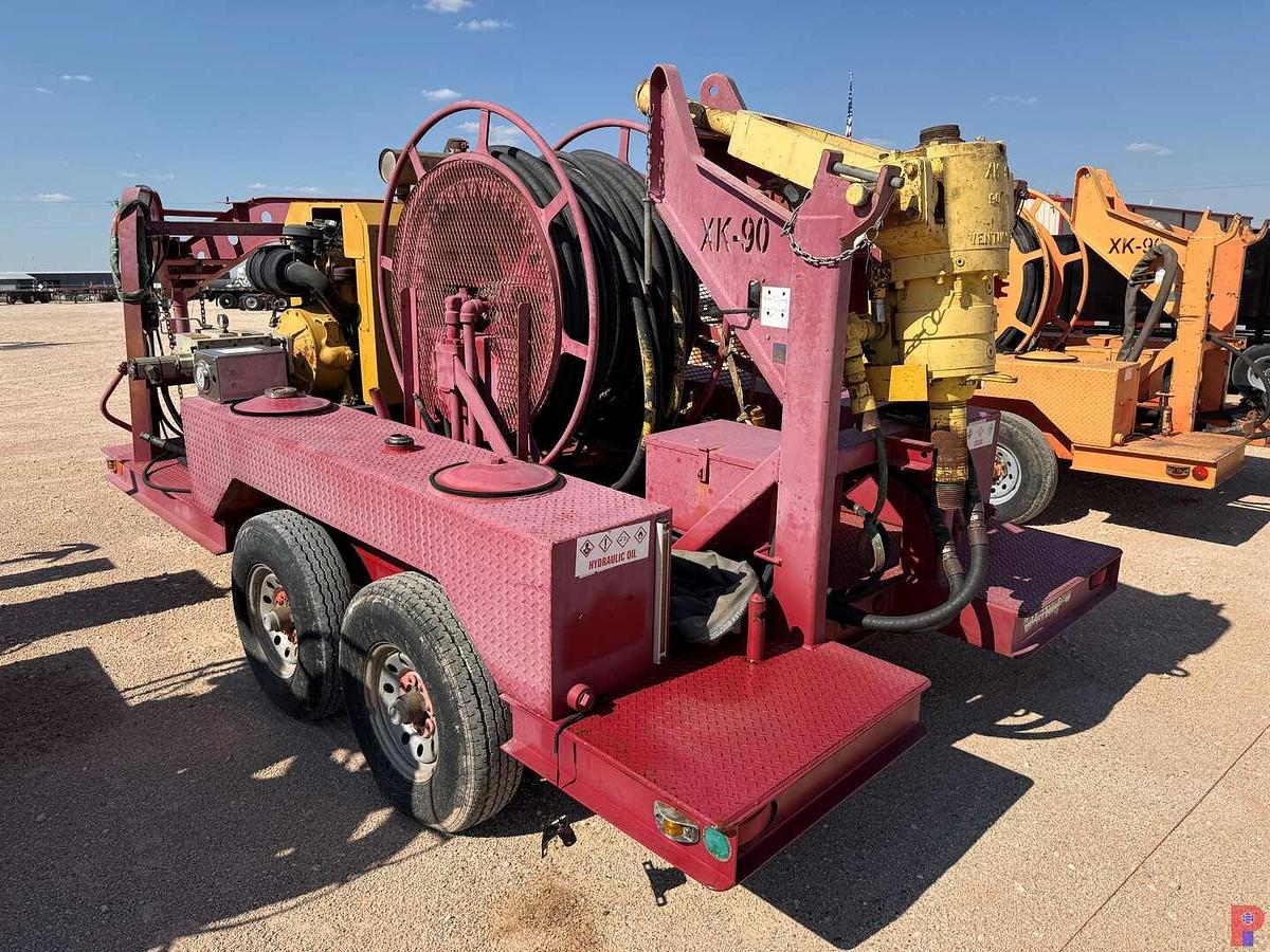 Used 2007 VENTURETECH XK-90 90 TON POWER SWIVEL ON 14' T/A TRAILER (INCOMPLETE)