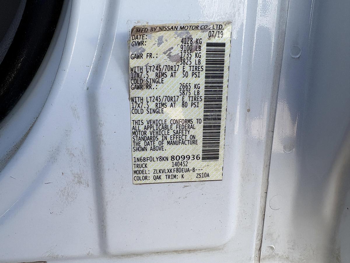 Used 2019 NISSAN NV2500 CARGO VAN