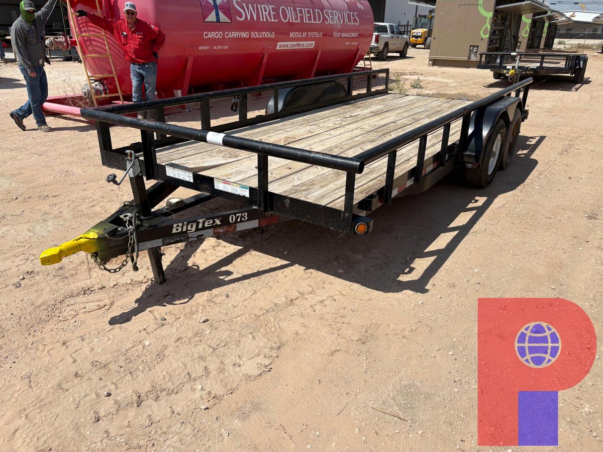 Used 2017 BIG TEX 18’ X 7’ T/A BUMPER PULL UTILITY TRAILER