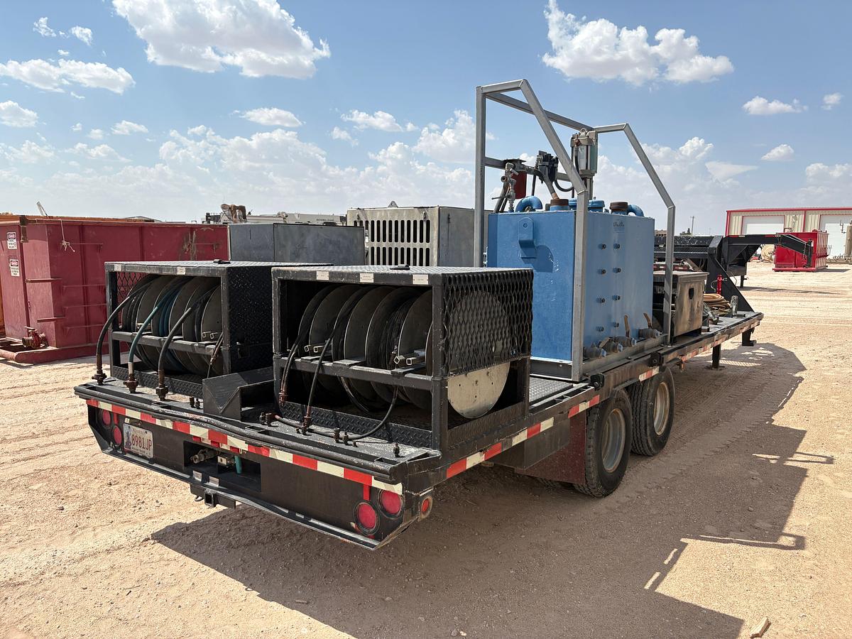 Used STS 24’ x 101” t/a gooseneck grease injection trailer
