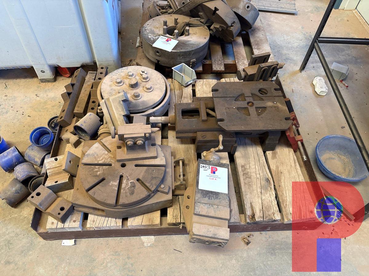 Used PALLET OF KINGSTON & LEHMANN LATHE PARTS