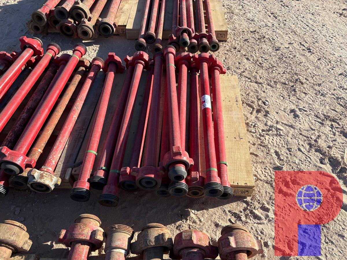 Used (11x$) 2” x 4’ jts 1502 flow iron