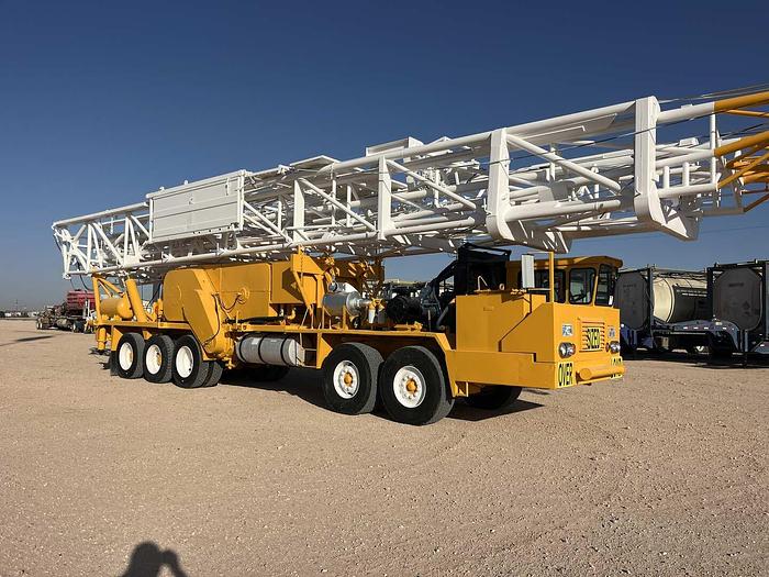 Used 1981 FRANKS 1287 DD 96’-215K 5-AXLE WELL SERVICE WORKOVER RIG TX PLATE 59P 355