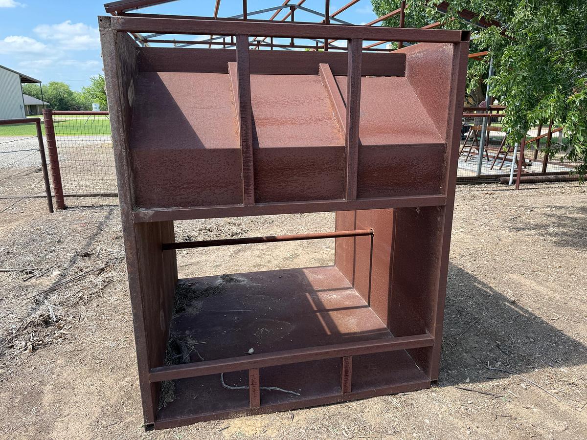Used 74” x 64” x 76” CUSTOM BUILT WIRE CABLE SPOOL TRANSPORT SKID